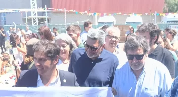 El necochense Ranaldi con Kicillof y Sileoni en Tres Arroyos