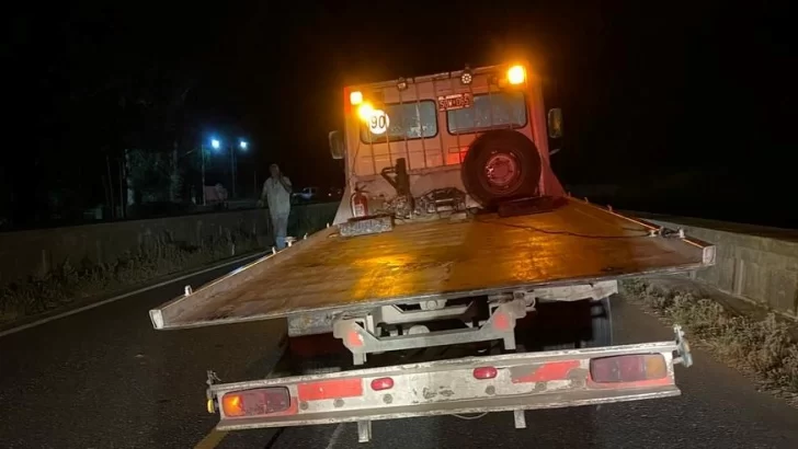 Un camión perdió sus ruedas en la Ruta 86