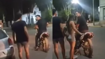 Golpeó brutalmente a su hija por andar en moto sin caso