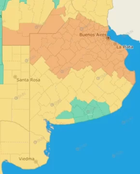 Está toda la provincia bajo alerta, a excepción de Necochea