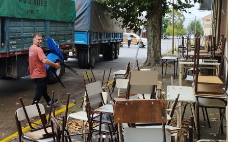 La Secundaria 17 se está mudando el edificio educativo de 51 y 58