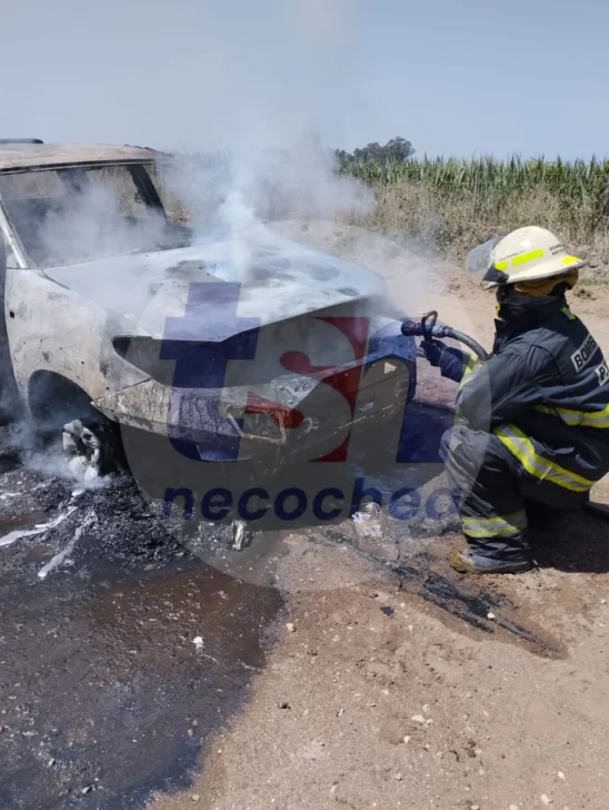 Se incendió una camioneta