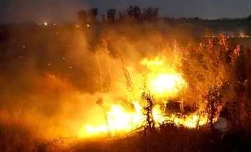 Una superficie de 20 hectáreas se incendiaron anoche