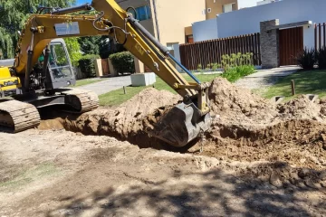 Barrio Parque: amplían la red pluvial