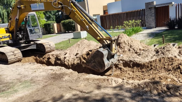 Barrio Parque: amplían la red pluvial