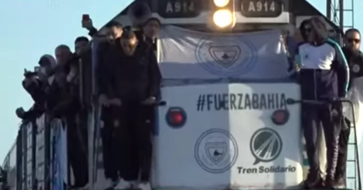 Así recibió Coronel Suárez al Tren Solidario en su paso hacia Bahía Blanca