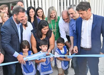 Andrea Cáceres junto a Kicillof inauguraron un nuevo Centro de Desarrollo Infantil