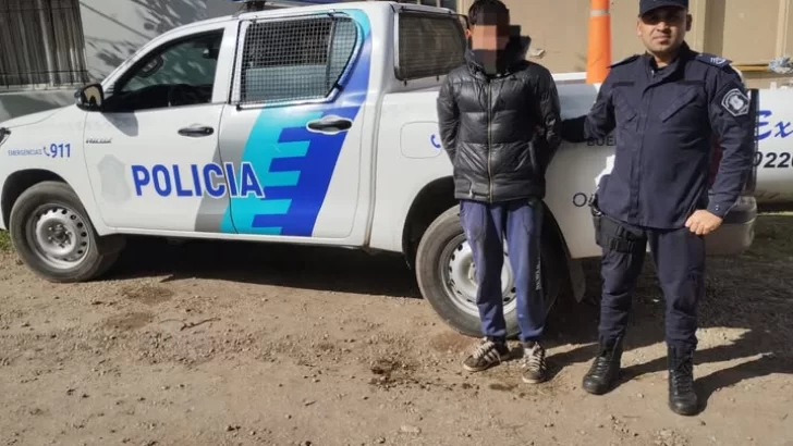 Aprehendido por daños, amenazas y pedido de captura activa