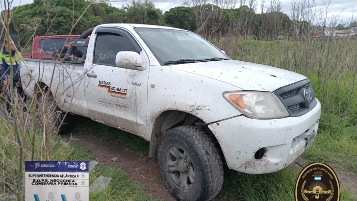Hallaron camioneta que había sido robada