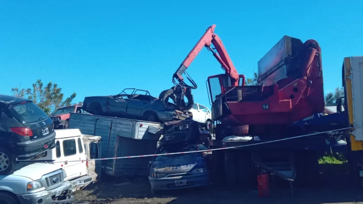 Compactaron más de 700 vehiculos