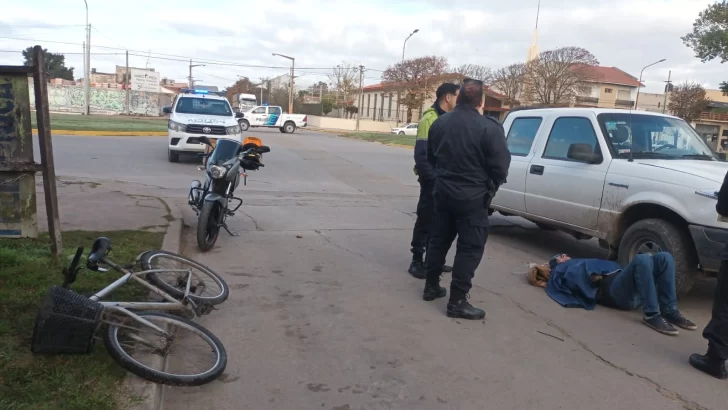 Accidente en 59 y 34 con un ciclista herido tras colisión