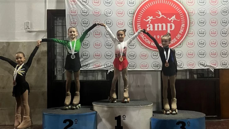 Fin de semana con muchos podios para las patinadoras de Huracán