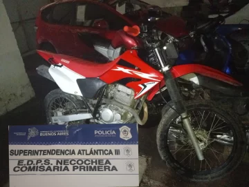 Secuestran una moto robada y aprehenden a un hombre en Necochea
