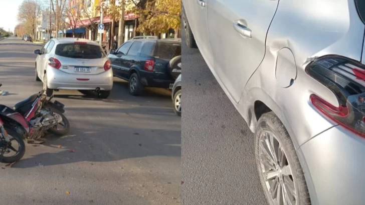 Violento accidente en el corazón de Necochea: un joven motociclista resultó con graves lesiones