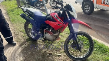 Motocicleta con pedido de secuestro activo