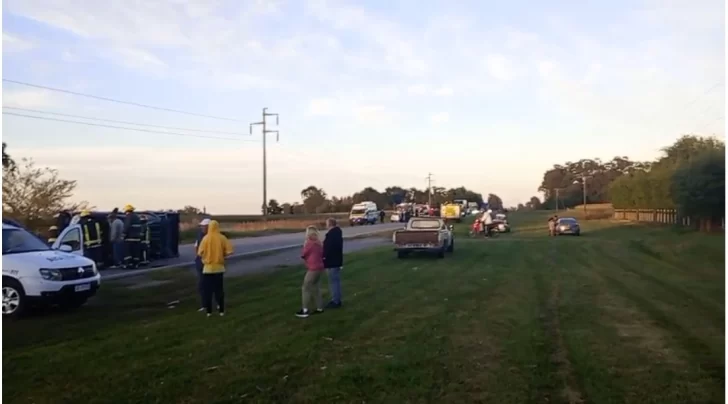 Choque frontal en Ruta 88: un muerto y varios heridos