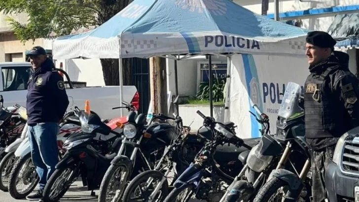 Mega operativo policial: una decena de motos secuestradas, drogas y armas de fuego