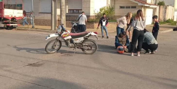 Choque en pleno centro de Necochea: un herido