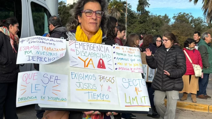 Discapacidad: Prestadores de servicios marcharon para solicitar la emergencia
