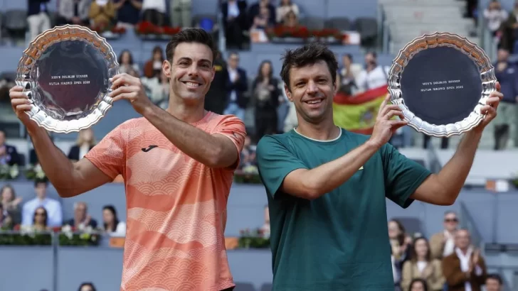 El marplatense Horacio Zeballos es campeón de dobles nuevamente en el Masters 1000 de Madrid