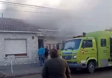 Pequeño incendio en el deposito de una vivienda