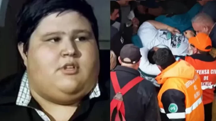 Un ex Cuestión de Peso tuvo que ser rescatado por los bomberos: pesa 300 kilos