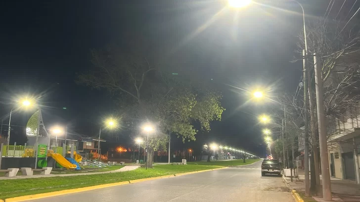 Se colocaron luminarias en varios sectores y este lunes hay nueva licitación