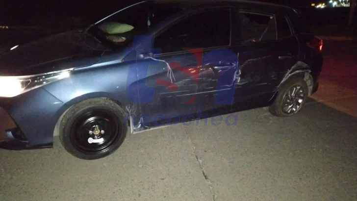 Despiste en la rotonda de rutas 86 y 228: una familia ilesa