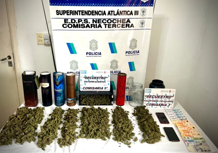Allanamiento en Necochea: recuperan herramientas robadas y caen con droga lista para la venta