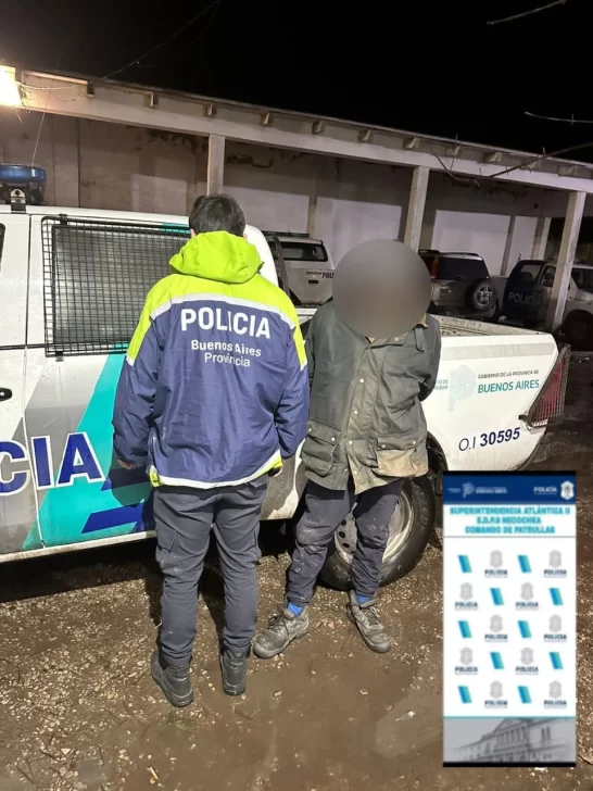 Sorprendido robando tablones: fue aprehendido