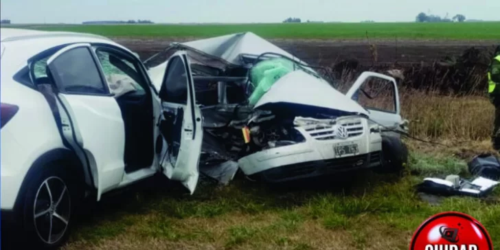 Un muerto en un triple choque en la Ruta 55
