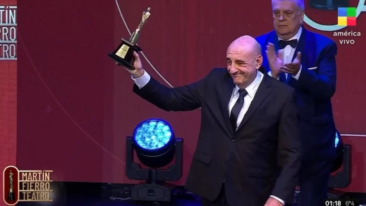 Gabriel “Puma” Goity ganó el Martín Fierro de Oro de Teatro