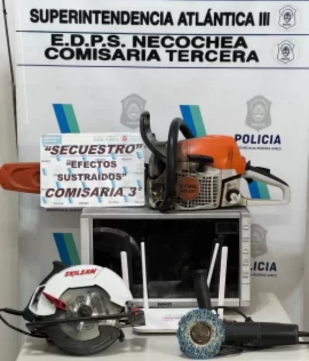 Recuperan elementos robados y detienen a un sospechoso