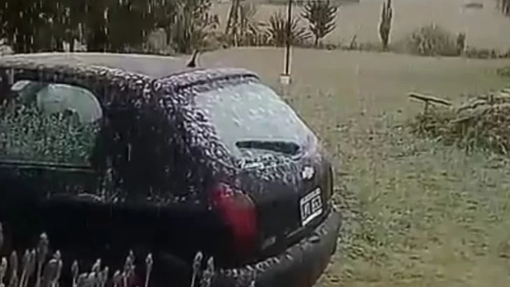 Video: cayó nieve en Miramar y Tandil
