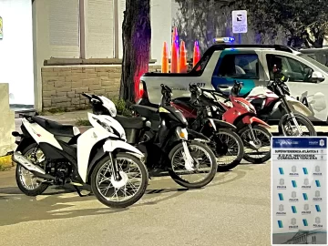 Importante operativo en Necochea: secuestran seis motos con pedido de captura y aprehenden a tres personas