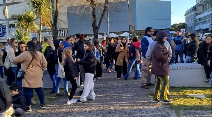 Con criticas al Gobierno Nacional se movilizaron en el centro