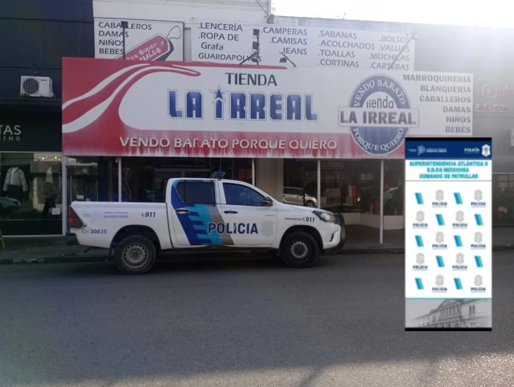 Intento de hurto en un comercio de Necochea: un hombre fue aprehendido