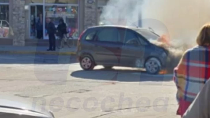 Se incendió un auto en Quequén