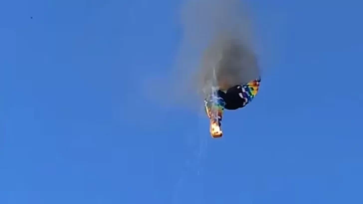 Video: ocho muertos tras el incendio de un globo aerostático en Brasil
