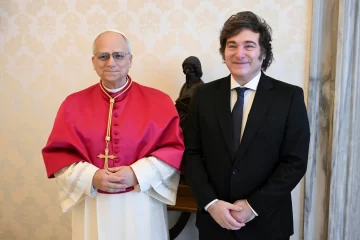 Primer encuentro entre Milei y el papa León XIV