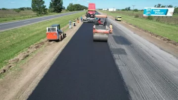 Avanza la etapa final de la repavimentación de la ruta 2