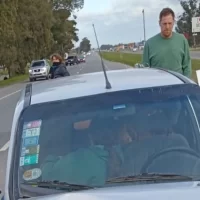 Video: impactante choque en Ruta 2 dejó dos personas heridas