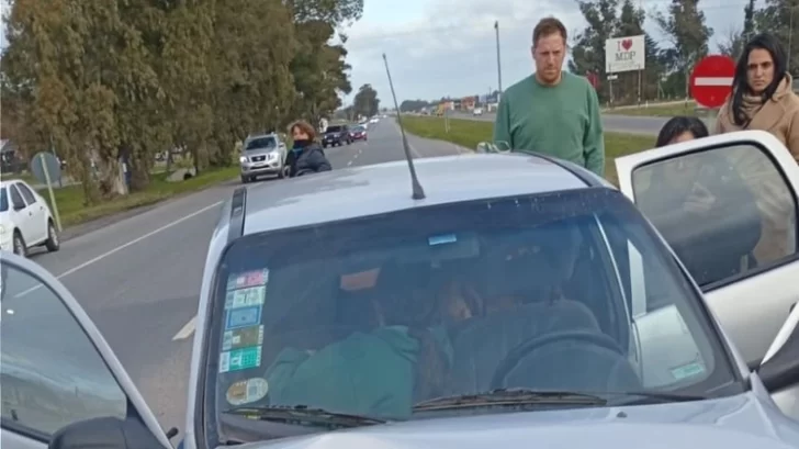 Video: impactante choque en Ruta 2 dejó dos personas heridas