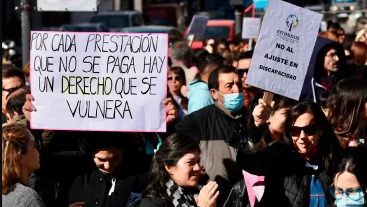 Manifestación por la emergencia en discapacidad