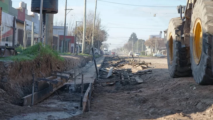 Barrio Norte: construyen cordon cuenta en varias arterias