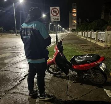 La Policía recuperó una moto que robaron dos menores