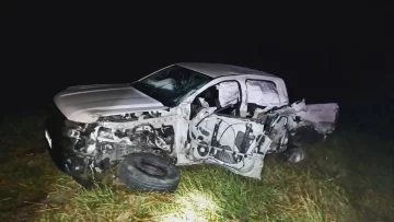 Ruta 3: un necochense herido en un fuerte choque