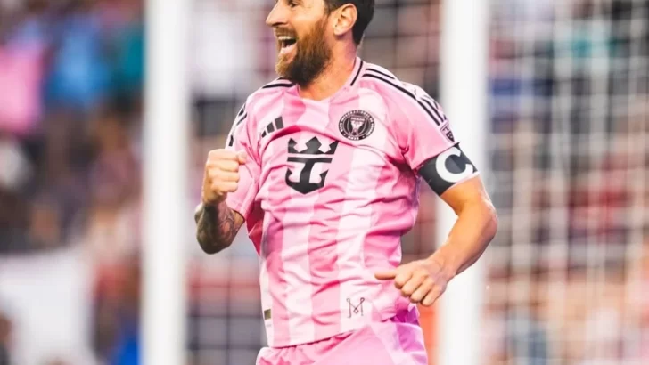 Con un doblete de Messi, el Inter Miami le ganó por 2-1 al New England Revolution