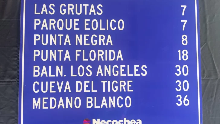 Renuevan la cartelería urbana con puntos turísticos claves de Necochea