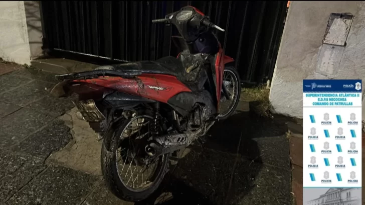 Secuestran moto robada y detienen a un joven por encubrimiento